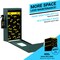 Emma and Oliver Kirk Locking Dog Waste Bag Dispenser with Glow in the Dark Sign, Hand Sanitizer Bottle and Rain Guard - 400 Pull Out Header Bags Included